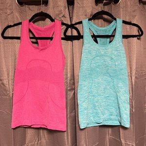 2 Lululemon Swiftly tank tops